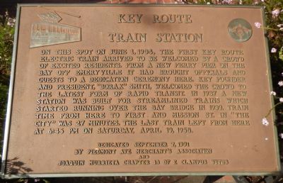 Key Route Train Station Marker image. Click for full size.