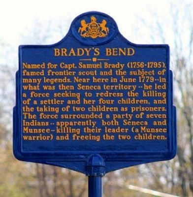 Brady's Bend Marker image. Click for full size.
