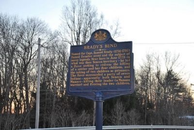 Brady's Bend Marker - Roadside image. Click for full size.