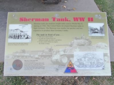 Sherman Tank, WW II image. Click for full size.