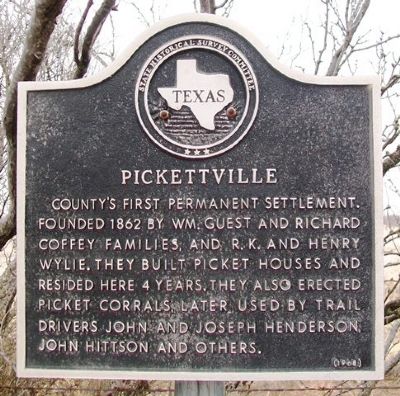 Pickettville Marker. Click for full size. Pickettville Marker image. Click for full size.