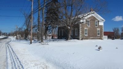 Winter Northward View Morgan Johnson House & Marker image. Click for full size.