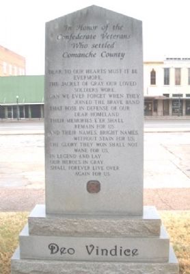 Confederate Veterans Monument (Side B) image. Click for full size.