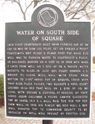 Water on South Side of Square Marker image. Click for full size.