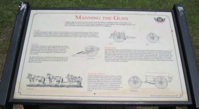 Manning the Guns Marker. Click for full size. Manning the Guns Marker image. Click for full size.