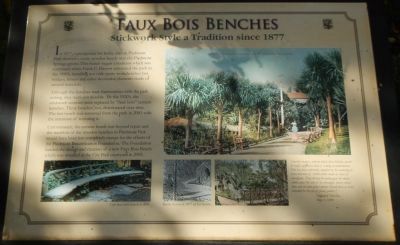 Faux Bois Benches Marker image. Click for full size.