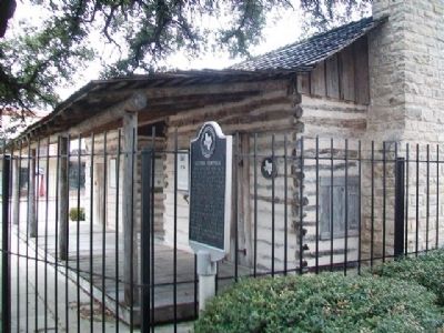 Old Cora Courthouse and Marker image. Click for full size.