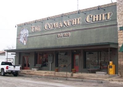 <i>The Comanche Chief</i> and Marker image. Click for full size.