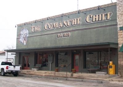 <i>The Comanche Chief</i> and Marker. Click for full size. <i>The Comanche Chief</i> and Marker image. Click for full size.