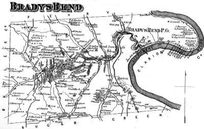 Brady's Bend Map image. Click for full size.