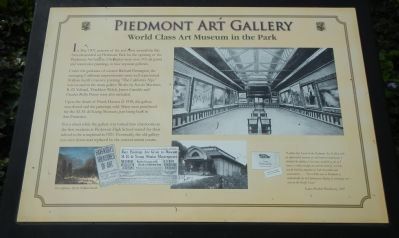 Piedmont Art Gallery Marker image. Click for full size.