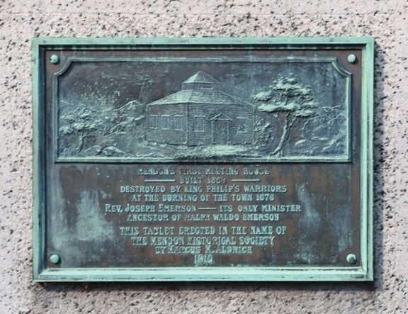 Founders' Park Marker- Rear image. Click for full size.