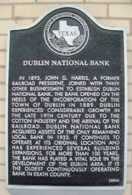 Dublin National Bank Marker image. Click for full size.