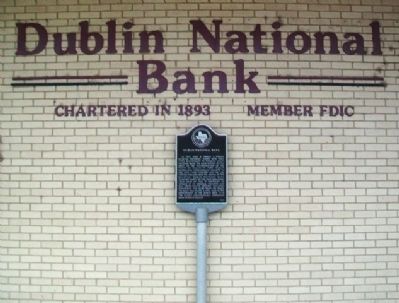 Dublin National Bank and Marker image. Click for full size.