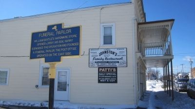 Funeral Parlor Marker with Background Signs. Click for full size. Funeral Parlor Marker with Background Signs image. Click for full size.