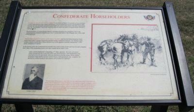 Confederate Horseholders Marker image. Click for full size.