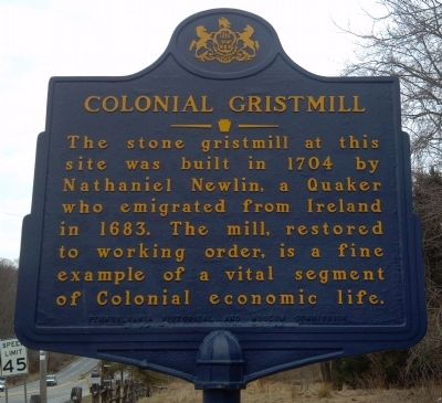 Colonial Gristmill Marker image. Click for full size.