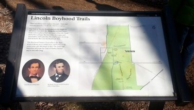 Lincoln Boyhood Trails Marker image. Click for full size.
