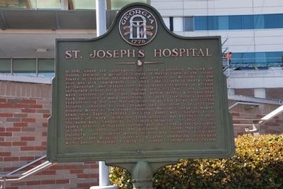 St. Joseph's Hospital Marker (2014) image. Click for full size.