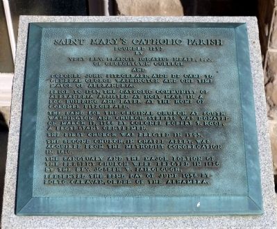 Saint Mary's Catholic Parish Marker. Click for full size. Saint Mary's Catholic Parish Marker image. Click for full size.