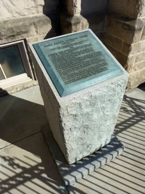 Saint Mary's Catholic Parish Marker. Click for full size. Saint Mary's Catholic Parish Marker image. Click for full size.