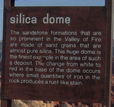 Silica Dome Marker. Click for full size. Silica Dome Marker image. Click for full size.