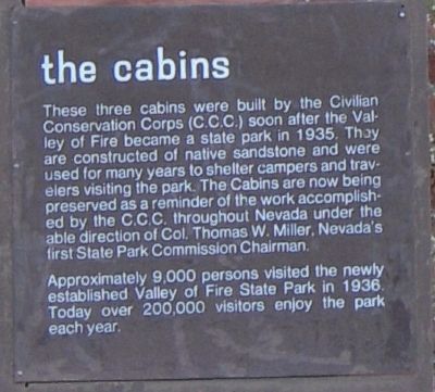 The Cabins Marker image. Click for full size.