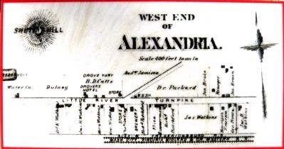 West End Alexandria -- C.M. Hopkins, 1879 image. Click for full size.