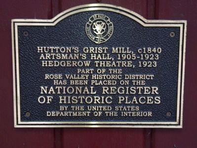 Rose Valley Historic District Marker image. Click for full size.