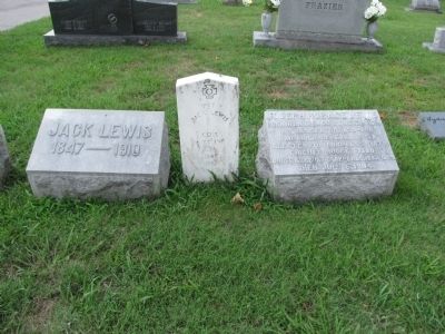 grave markers for Joseph and Jack Lewis image. Click for full size.
