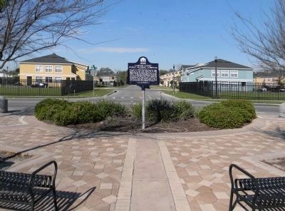 Wide view of the Carver Court Public Housing Complex Marker image. Click for full size.