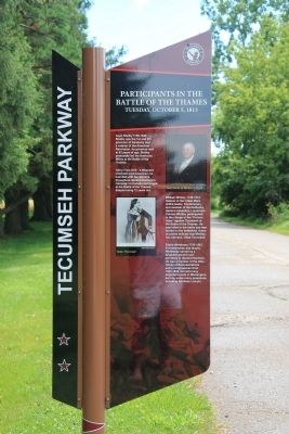 Participants in the Battle of the Thames Marker. Click for full size. Participants in the Battle of the Thames Marker image. Click for full size.