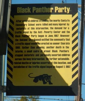Black Panther Stoplight Marker, Side 2 (older version) image. Click for full size.