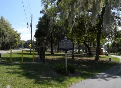 Wide view of the Lovell's Landing at Lake Apopka Marker image. Click for full size.