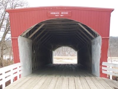 Hogback Covered Bridge West Entrance image. Click for full size.