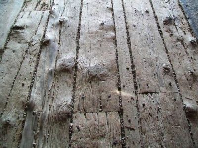 Hogback Covered Bridge's Well-Worn Floor Planks image. Click for full size.