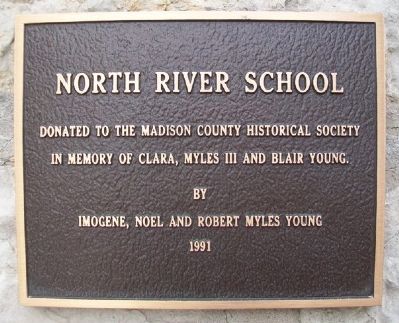 North River Schoolhouse Donor Marker image. Click for full size.