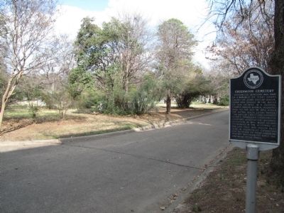 Greenwood Cemetery and Marker. Click for full size. Greenwood Cemetery and Marker image. Click for full size.