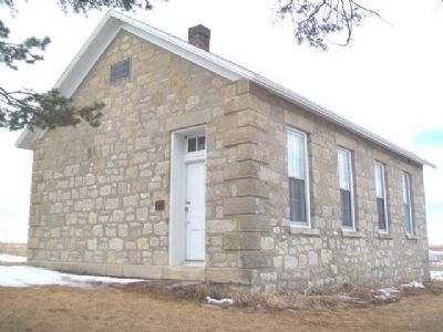 North River Schoolhouse and Markers image. Click for full size.