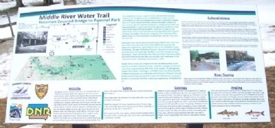 Middle River Water Trail Marker. Click for full size. Middle River Water Trail Marker image. Click for full size.