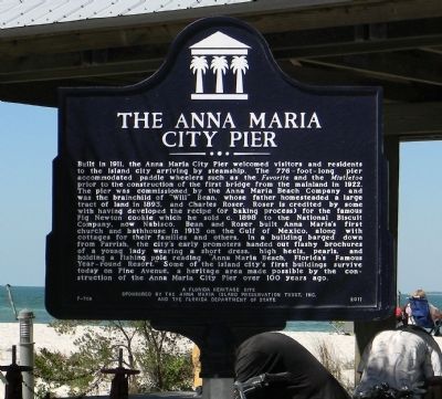 The Anna Maria Pier Marker image. Click for full size.