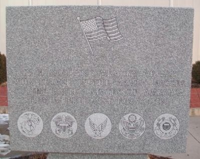 Veterans Memorial Marker (Front) image. Click for full size.