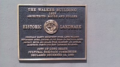 The Walker Building Marker image. Click for full size.