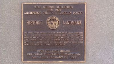 The Kress Building Marker. Click for full size. The Kress Building Marker image. Click for full size.