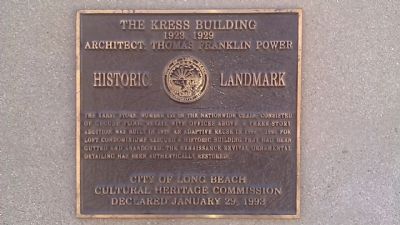 The Kress Building Marker image. Click for full size.