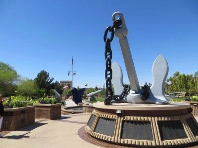 Arizona World War II Memorial. Click for full size. Arizona World War II Memorial image. Click for full size.