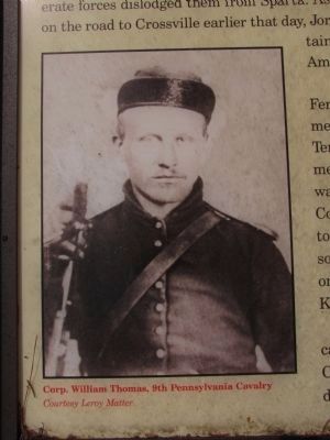 Corp. William Thomas, 9th Pennsylvania Cavalry. Click for full size. Corp. William Thomas, 9th Pennsylvania Cavalry image. Click for full size.