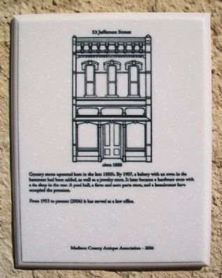 53 Jefferson Street Marker image. Click for full size.