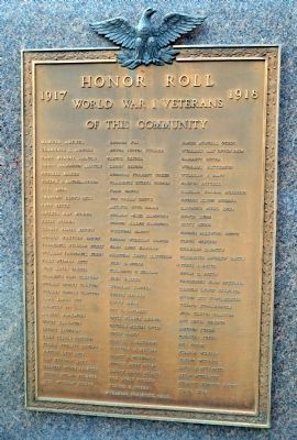 Milford World Wars Honor Roll Marker image. Click for full size.