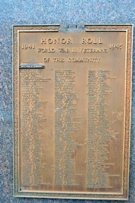 Milford World Wars Honor Roll Marker image. Click for full size.